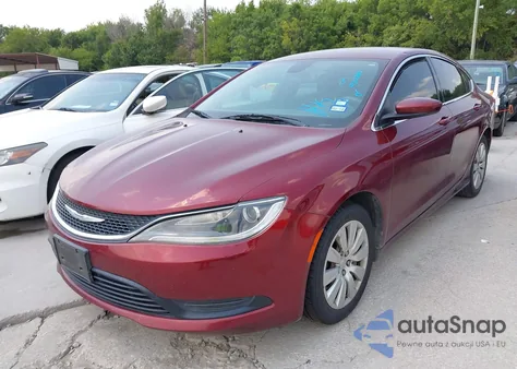 2015 Chrysler 200 Lx из США, поврежденный, VIN 1C3CCCFBXFN550854